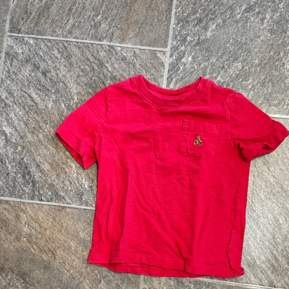 GAP Bright Red Kids Tee with Pocket